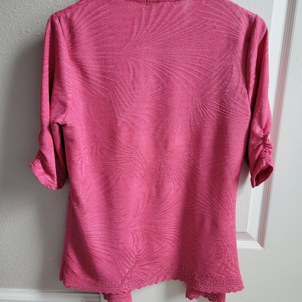 Pink Collection Blouse With Built In Cami - Picture 4 of 4